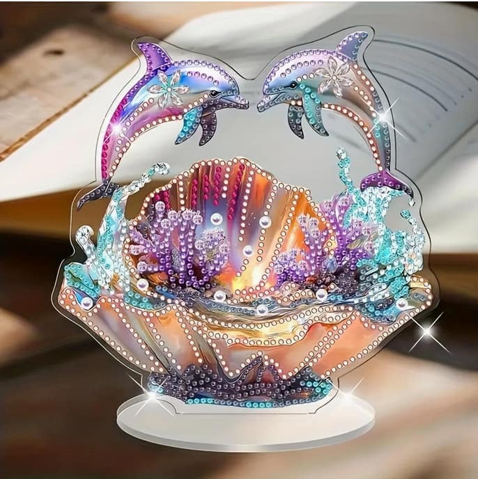 Ornement décoration " dauphins"