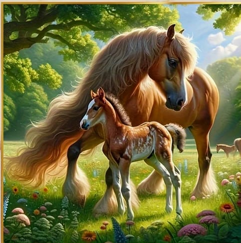 Jument et petit