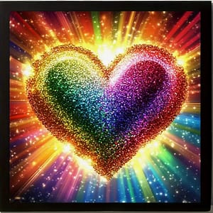 Coeur coloré