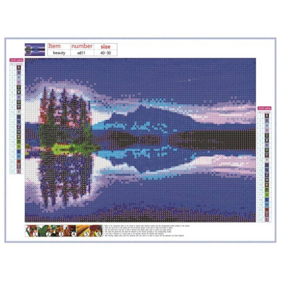 Paysage reflété - détail 1
