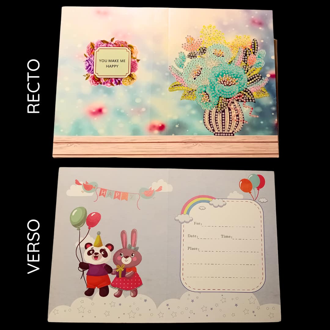 Set de 6 cartes fleuries - Détail 4