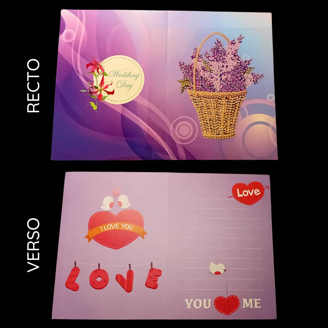 Set de 6 cartes fleuries - Détail 5