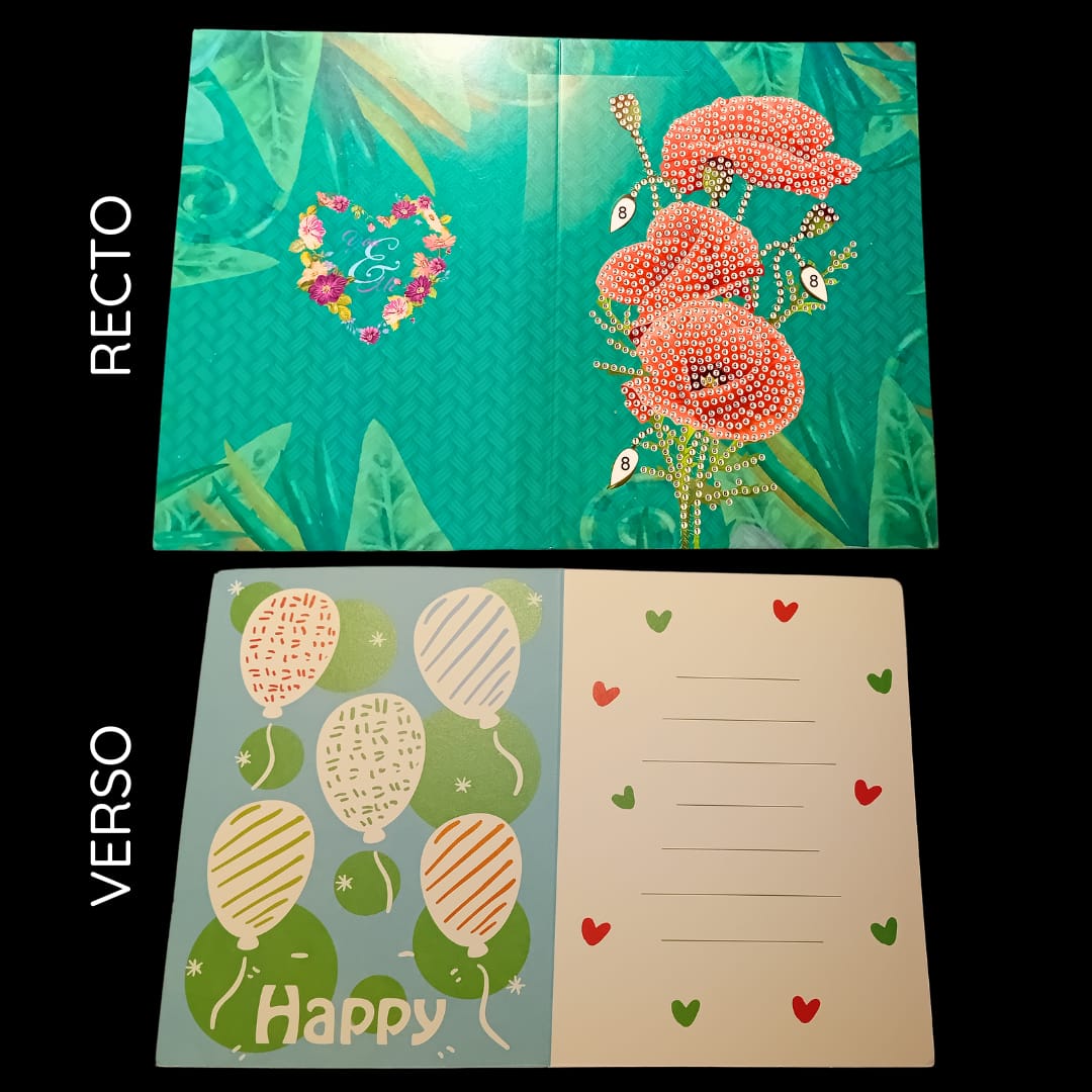 Set de 6 cartes fleuries - Détail 6