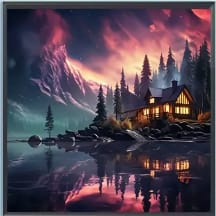 Lac chalet aurore