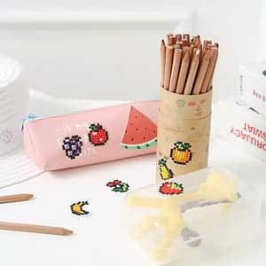 8 stickers fruits 3.5x3.5cm