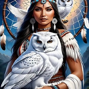 Indienne hibou