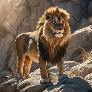 Lion majestueux