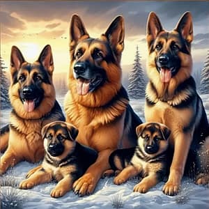 5 Bergers allemands