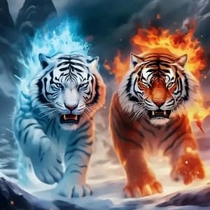 Tigres orage