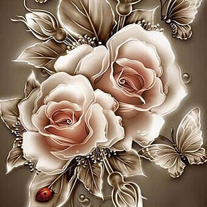 Roses argentées