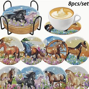Dessous de verre chevaux