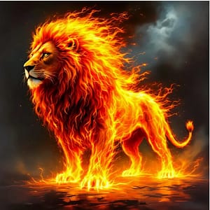 Lion de feu