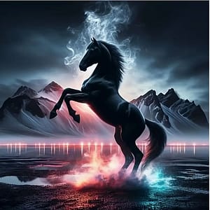 Etalon cabré eau orage