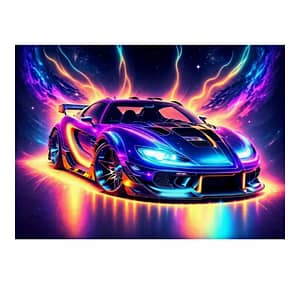 Voiture sport colorèe