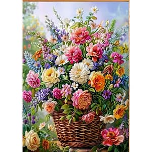 Panier fleuri