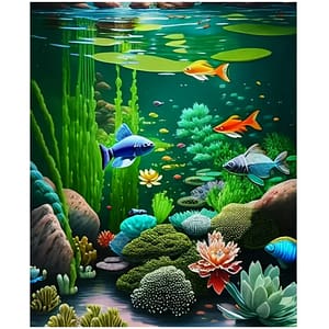 Fond de mer poissons