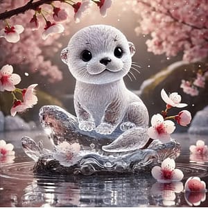 Loutre espiègle cristal