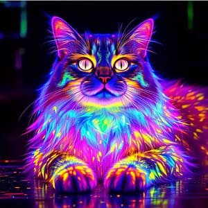 Beau chat multicolore