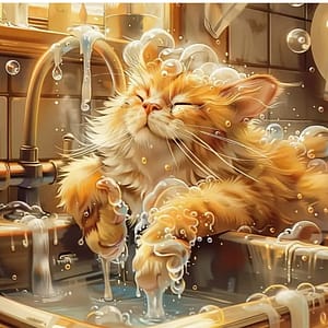 Chaton évier mousse