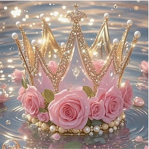 Roses couronne d'or