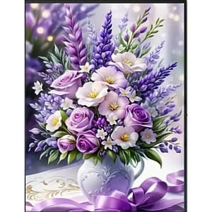 Pot de fleurs pastel
