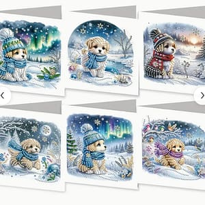 Cartes chiots de Noel