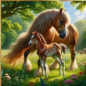 Jument et petit