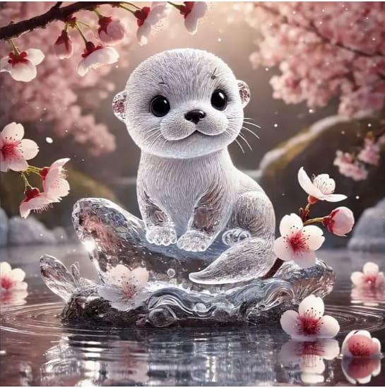 Loutre espiègle cristal