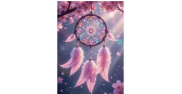 Piège à rêves rose