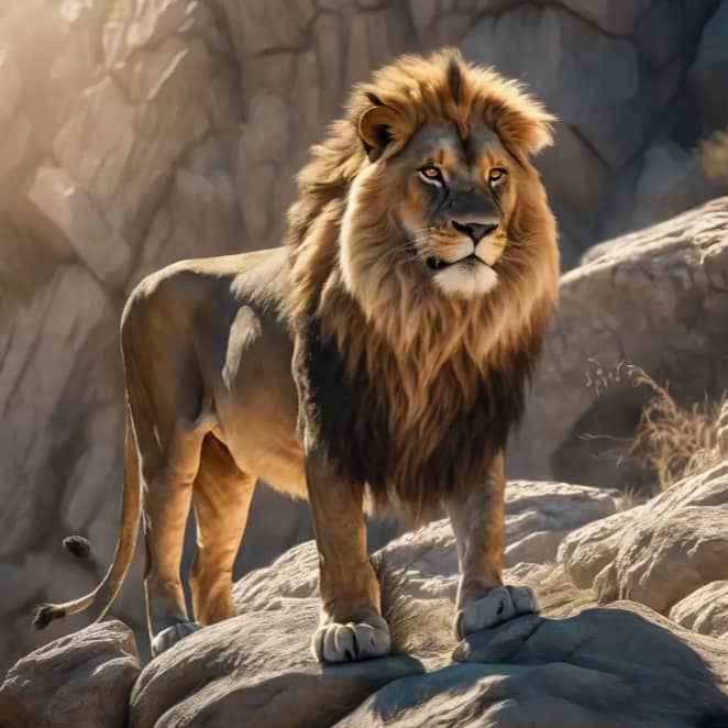 Lion majestueux