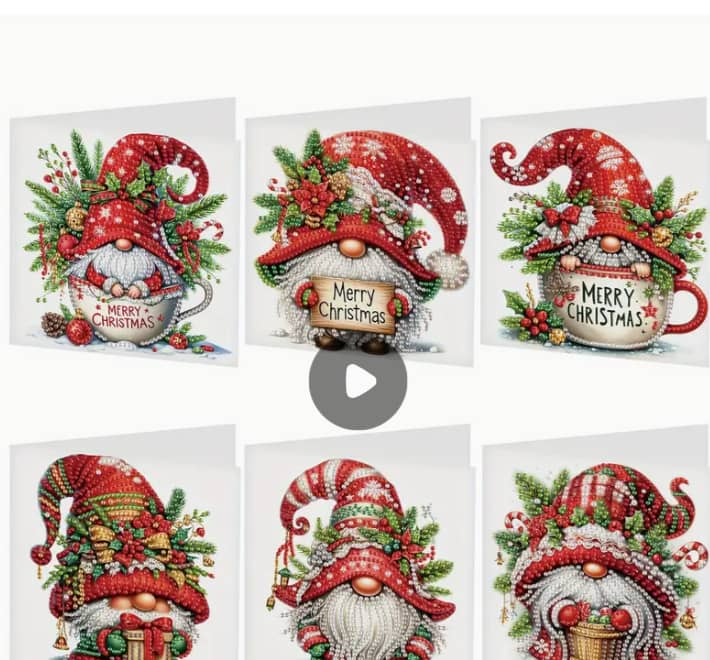 Pères noel 6 pièces