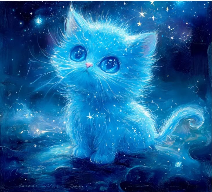 Chaton océan tendresse