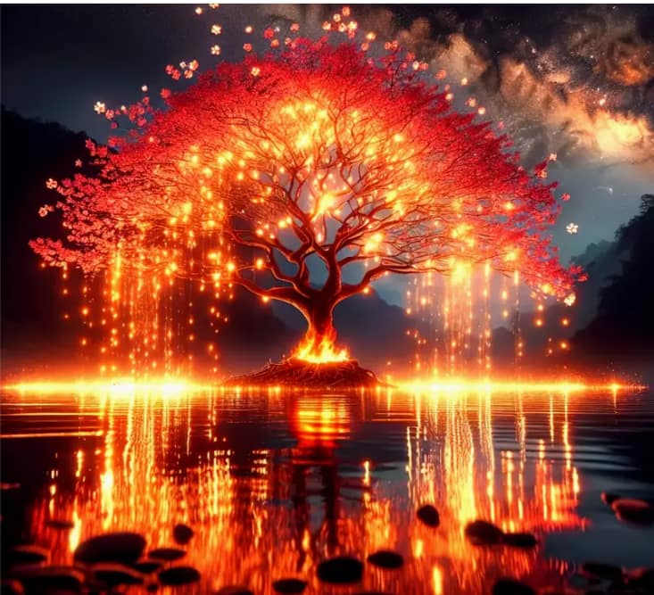 Arbre de vie feu