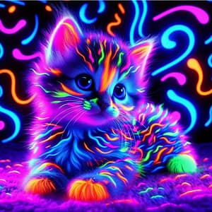 Joli chaton coloré